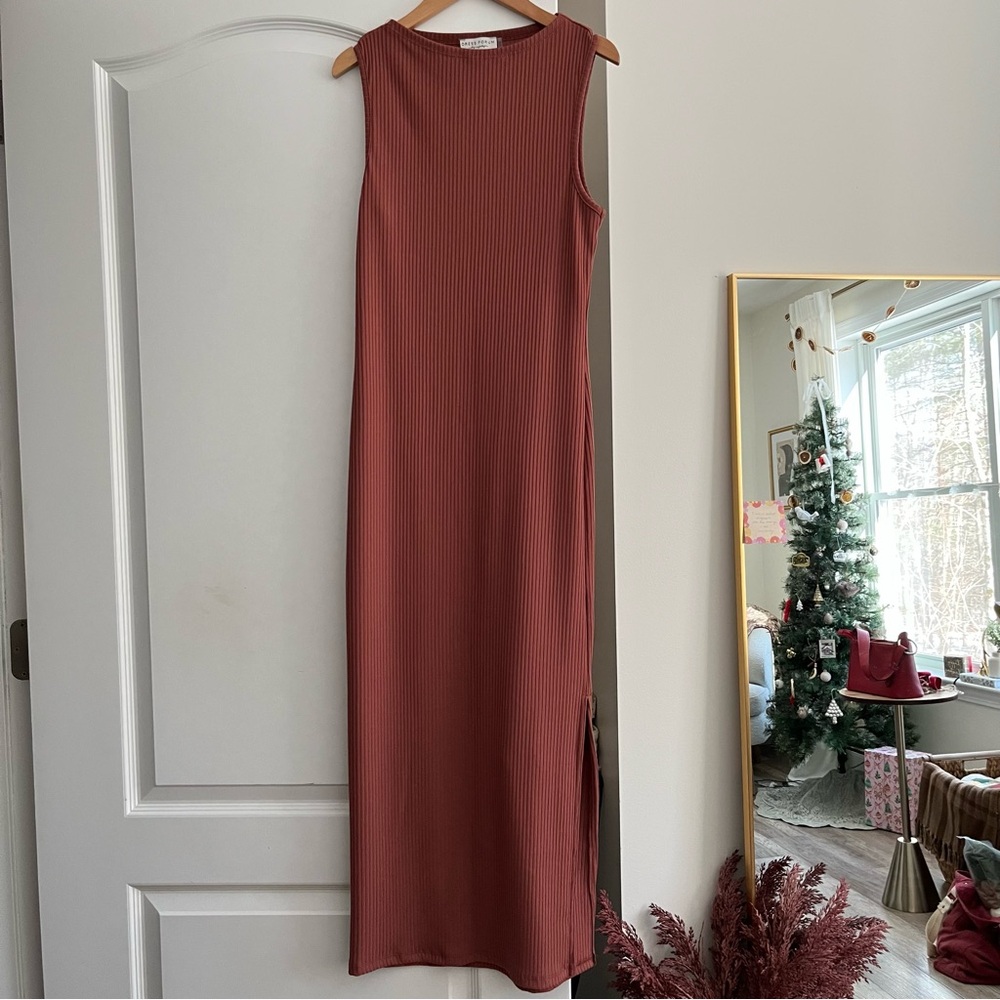 Dress Forum LA Ribbed Midi Maxi Dress